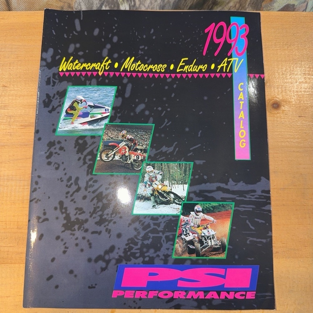 Vtg PSI Performance 1993 Catalog Watercraft Motocross Enduro ATV Illustrated